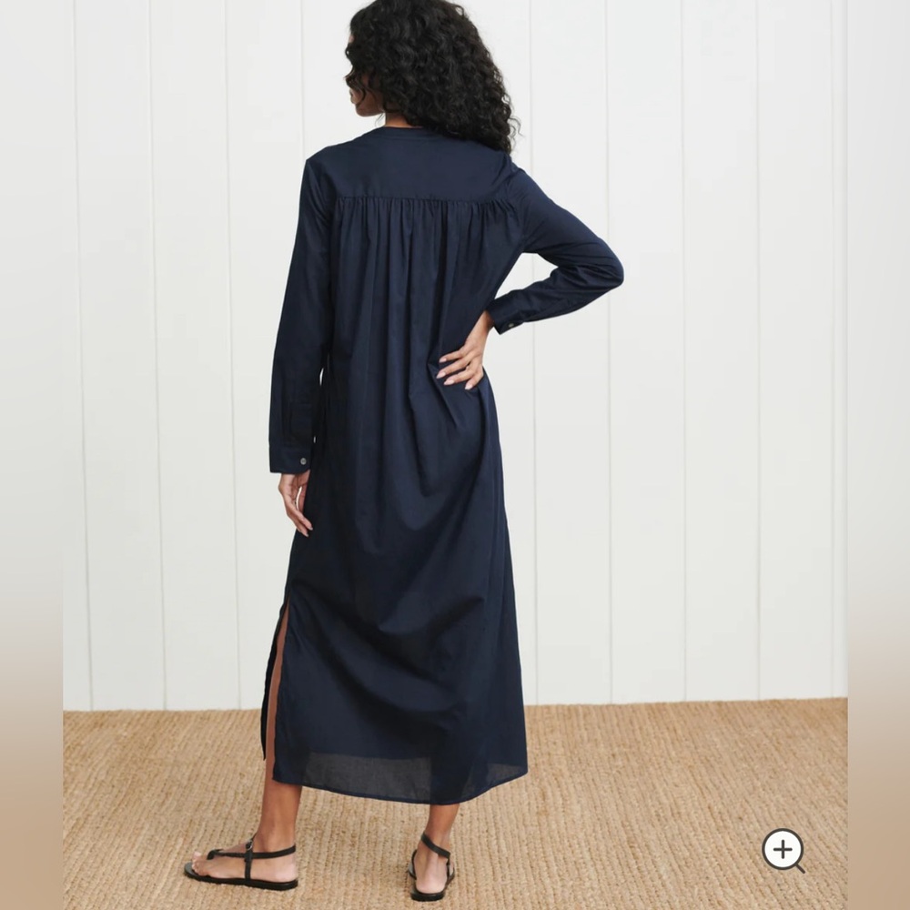 Jenni Kayne Navy Button-Front Maxi Dress - Picture 2 of 8